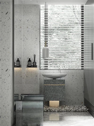 חדרי אמבטיה מודרניים של Terrazzo