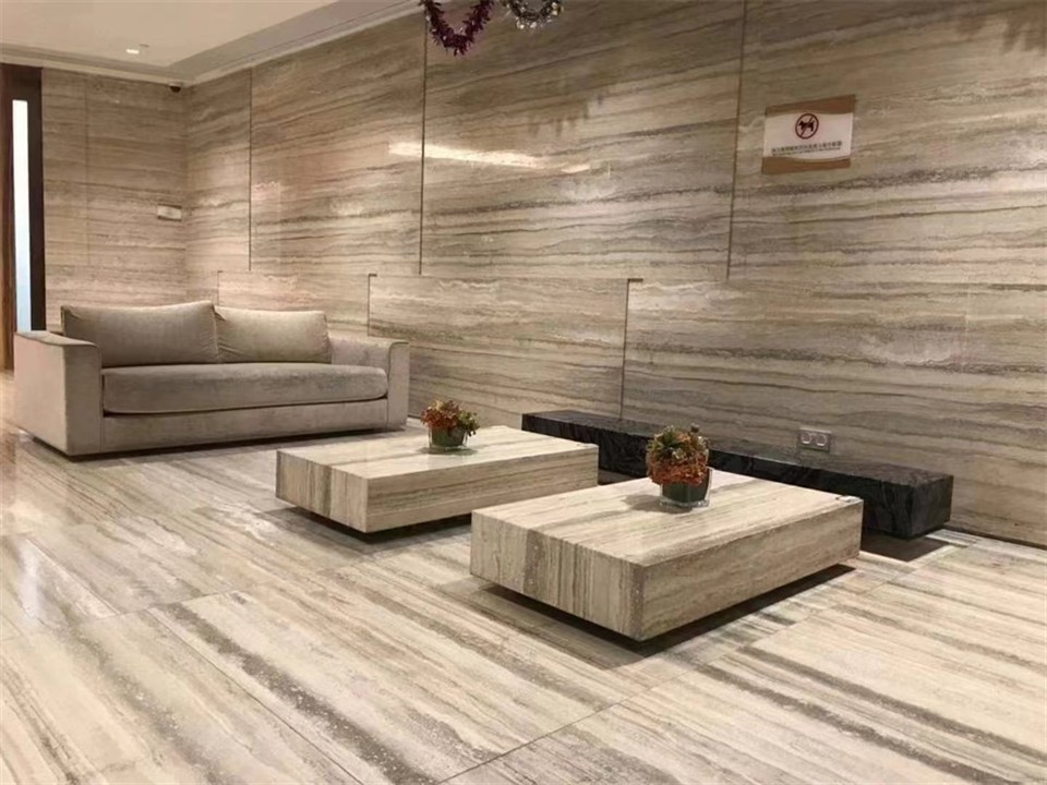 italy silver grey travertine project (6) -